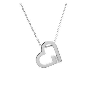 Mementum Omega Heart Necklace - Holds Digital Photos Sterling Silver NEW UNUSED